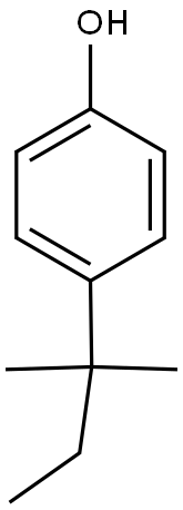 4-(2-methylbutan-2-yl)phenol Struktur