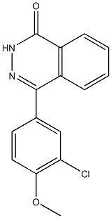 4-(3-chloro-4-methoxyphenyl)-1,2-dihydrophthalazin-1-one Struktur