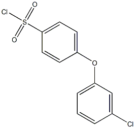 4-(3-chlorophenoxy)benzene-1-sulfonyl chloride Struktur