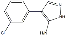 4-(3-chlorophenyl)-1H-pyrazol-5-amine Struktur