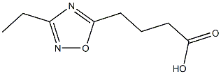 4-(3-ethyl-1,2,4-oxadiazol-5-yl)butanoic acid Struktur