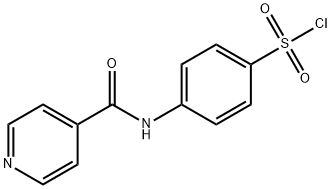 4-(pyridine-4-amido)benzene-1-sulfonyl chloride Struktur