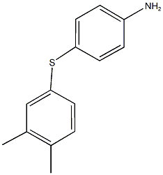 4-[(3,4-dimethylphenyl)sulfanyl]aniline Struktur