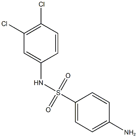 4-amino-N-(3,4-dichlorophenyl)benzene-1-sulfonamide Struktur