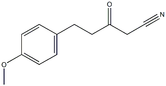 5-(4-methoxyphenyl)-3-oxopentanenitrile Struktur