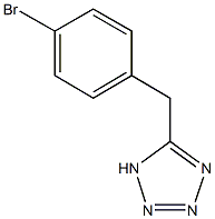 5-[(4-bromophenyl)methyl]-1H-1,2,3,4-tetrazole Struktur