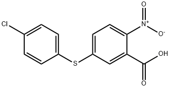 5-[(4-chlorophenyl)sulfanyl]-2-nitrobenzoic acid Struktur