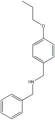 benzyl[(4-propoxyphenyl)methyl]amine Struktur