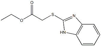 ethyl 2-(1H-1,3-benzodiazol-2-ylsulfanyl)acetate Struktur