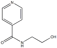 N-(2-hydroxyethyl)pyridine-4-carboxamide Struktur