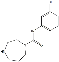 N-(3-chlorophenyl)-1,4-diazepane-1-carboxamide Struktur