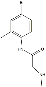 N-(4-bromo-2-methylphenyl)-2-(methylamino)acetamide Struktur