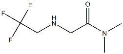 N,N-dimethyl-2-[(2,2,2-trifluoroethyl)amino]acetamide Struktur