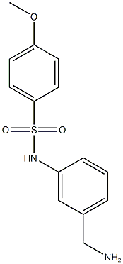 N-[3-(aminomethyl)phenyl]-4-methoxybenzene-1-sulfonamide Struktur