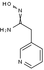 N'-hydroxy-2-(pyridin-3-yl)ethanimidamide Struktur