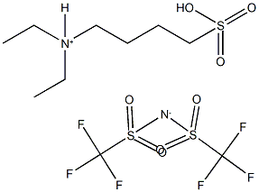 N,N-Diethyl-4-sulfobutan-1-aminium bis(trifluoromethylsulfonyl)amide Struktur