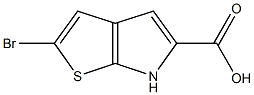 2-bromo-6H-thieno[2,3-b]pyrrole-5-carboxylic acid Struktur