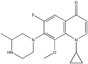 Decarboxy Gatifloxacin Struktur