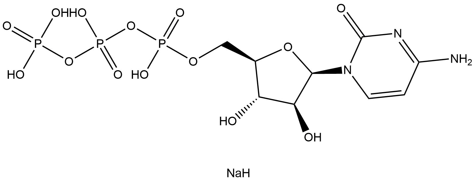 Cytarabine triphosphate trisodium Struktur