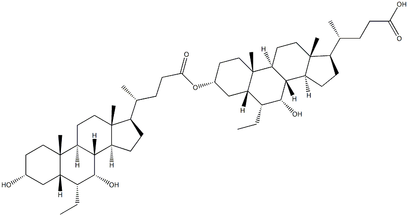 7-epi-Obeticholic acid 3-obeticholate ester Struktur