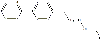 (4-(Pyridin-2-yl)phenyl)methanamine dihydrochloride Struktur