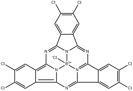 2,3,9,10,16,17-Hexachlorinated boron subphthalocyanine chloride Struktur