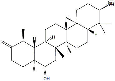 (18α,19α)-ウルサ-20(30)-エン-3β,16β-ジオール 化學(xué)構(gòu)造式