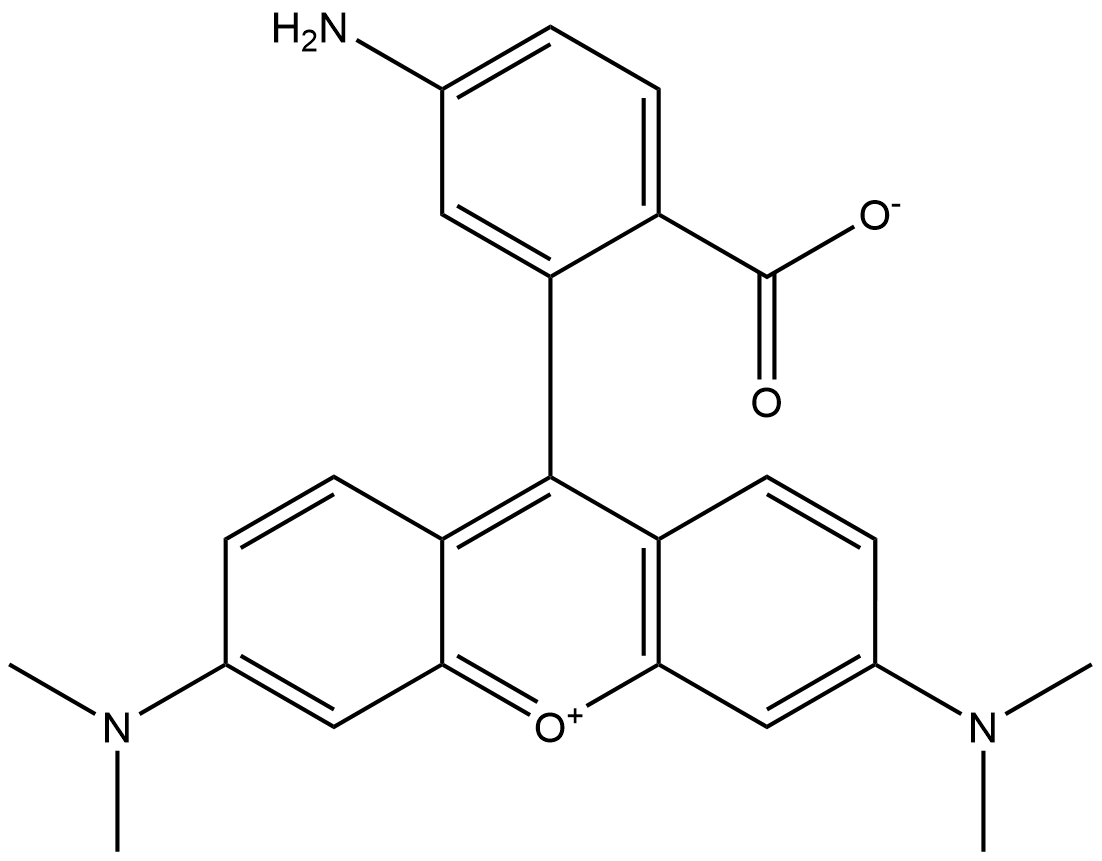 6-AMINOTETRAMETHYLRHODAMINE Struktur