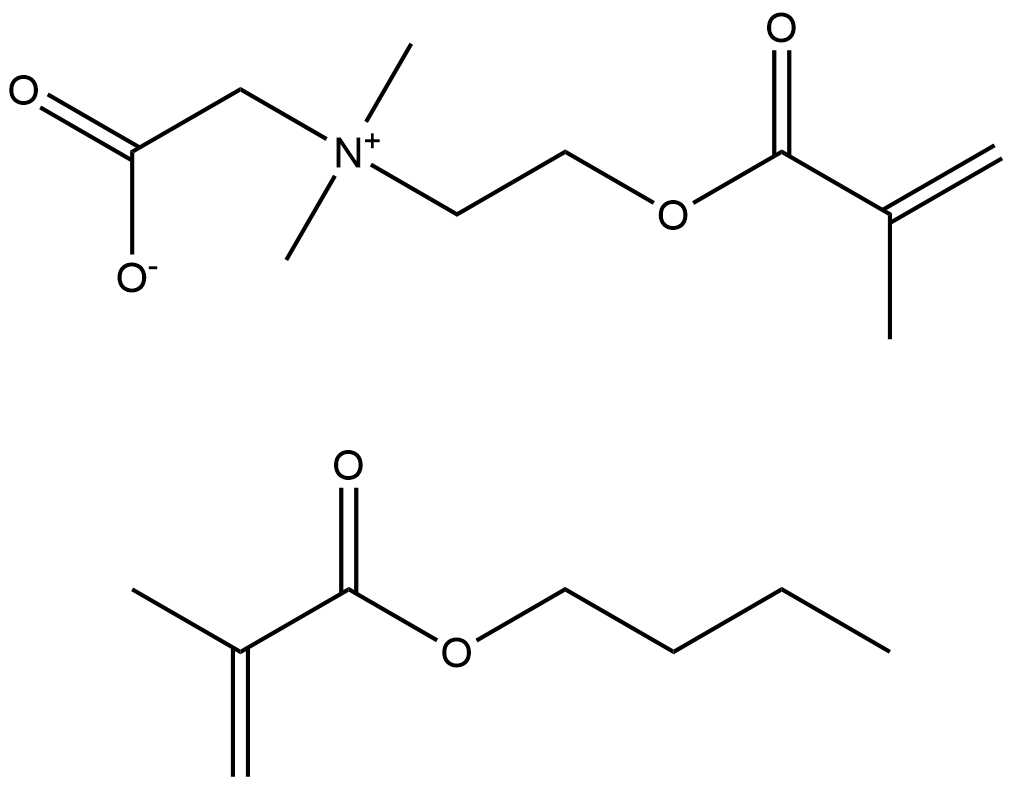 N-(Carboxylmethyl)-N,N-dimethyl-2-[(2-methyl-1-oxo-2-propenyl)oxy]ethanaminium hydroxide, inner salt polymers with alkyl- C1-18-methacrylates and cyclohexylmethacrylates Struktur