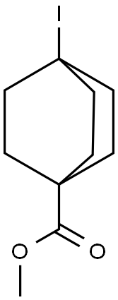 Methyl 4-iodobicyclo[2.2.2]octane-1-carboxylate Struktur