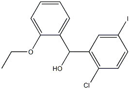 (2-chloro-5-iodophenyl)(2-ethoxyphenyl)methanol Struktur