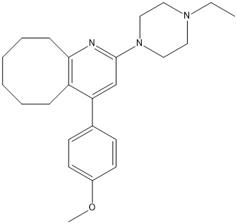 2-(4-ethylpiperazin-1-yl)-4-(4-methoxyphenyl)-5,6,7,8,9,10-hexahydrocycloocta[b]pyridine