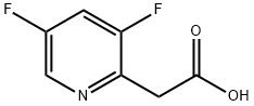 2-(3,5-difluoropyridin-2-yl)acetic acid Struktur