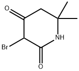 3-bromo-6,6-dimethylpiperidine-2,4-dione Struktur