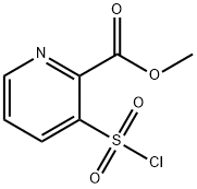 methyl 3-(chlorosulfonyl)pyridine-2-carboxylate Struktur