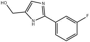 [2-(3-Fluoro-phenyl)-1H-imidazol-4-yl]-methanol Struktur