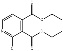 3,4-diethyl 2-chloropyridine-3,4-dicarboxylate Struktur