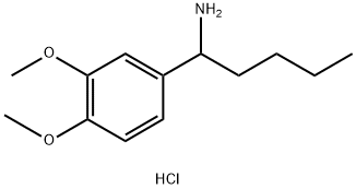 1-(3,4-DIMETHOXYPHENYL)PENTYLAMINE HYDROCHLORIDE Struktur