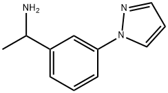 1-[3-(1H-pyrazol-1-yl)phenyl]ethan-1-amine Struktur