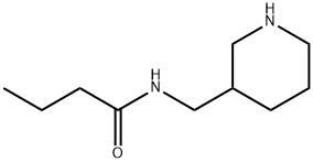 N-(piperidin-3-ylmethyl)butanamide Struktur