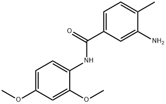 3-amino-N-(2,4-dimethoxyphenyl)-4-methylbenzamide Struktur