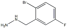 1-(2-bromo-5-fluorobenzyl)hydrazine Struktur