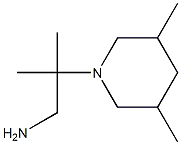 2-(3,5-dimethylpiperidin-1-yl)-2-methylpropan-1-amine Struktur