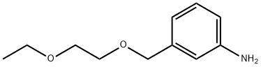 3-[(2-ethoxyethoxy)methyl]aniline Struktur