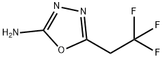 5-(2,2,2-trifluoroethyl)-1,3,4-oxadiazol-2-amine Struktur