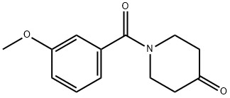 1-(3-methoxybenzoyl)piperidin-4-one Struktur