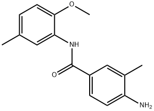 4-amino-N-(2-methoxy-5-methylphenyl)-3-methylbenzamide Struktur