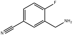 3-(aminomethyl)-4-fluorobenzonitrile Struktur