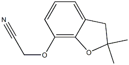 (2,2-Dimethyl-2,3-dihydro-benzofuran-7-yloxy)-acetonitrile Struktur