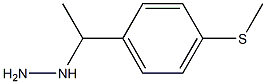 1-(1-(4-(methylthio)phenyl)ethyl)hydrazine Struktur